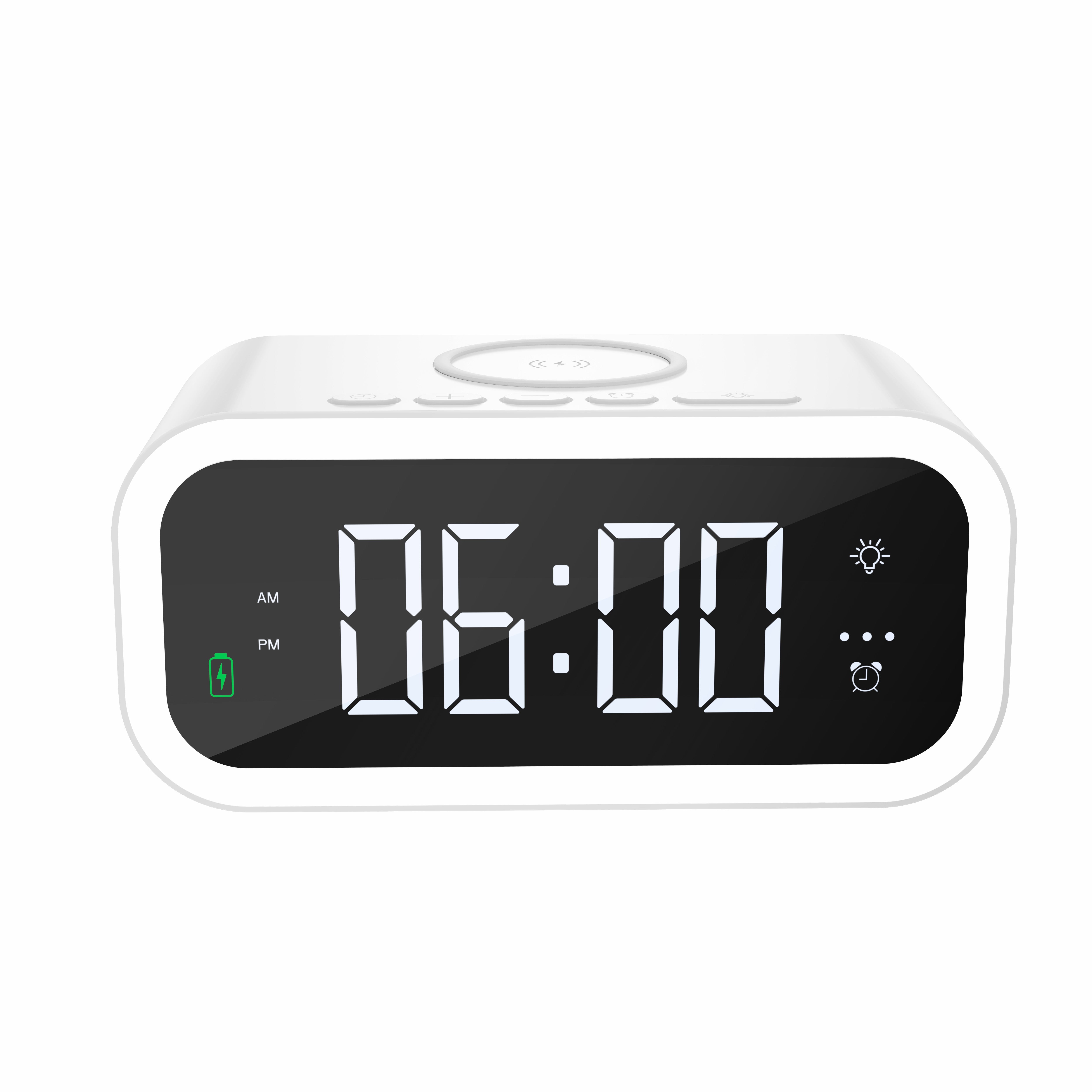 WIWU Wi-W015 15W Wireless Charger Phone Charging Stand Alarm Clock Night Light WIWU Wi-W015 15W Wireless Charger Phone Charging Stand Alarm Clock Night Light